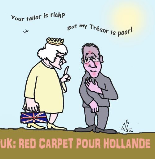 UK Red carpet pour Hollande 11 07 12